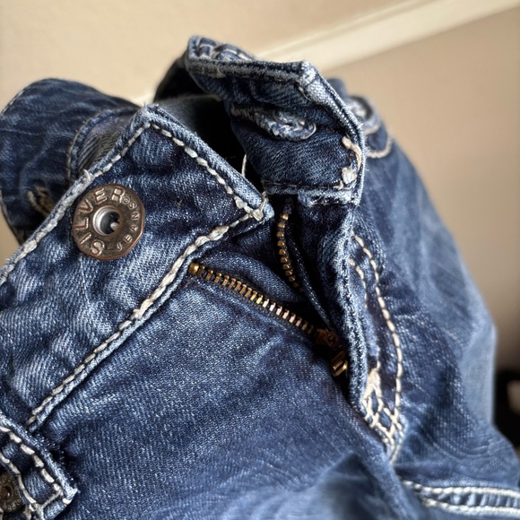 Silver Jeans Santorini Jeans Cropped Blue Size 28 - Picture 6 of 10